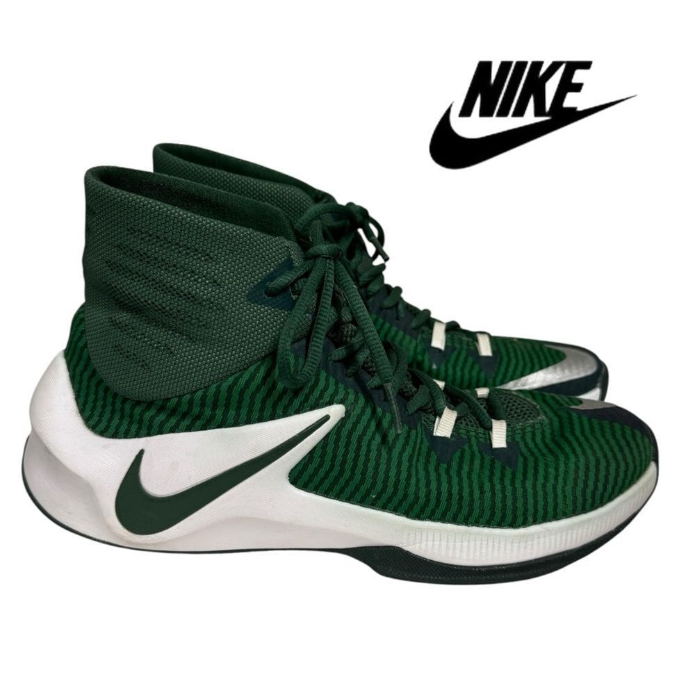 Nike Men's Zoom Clear Out 844372-333 Green Basketball Shoes Sneakers 7